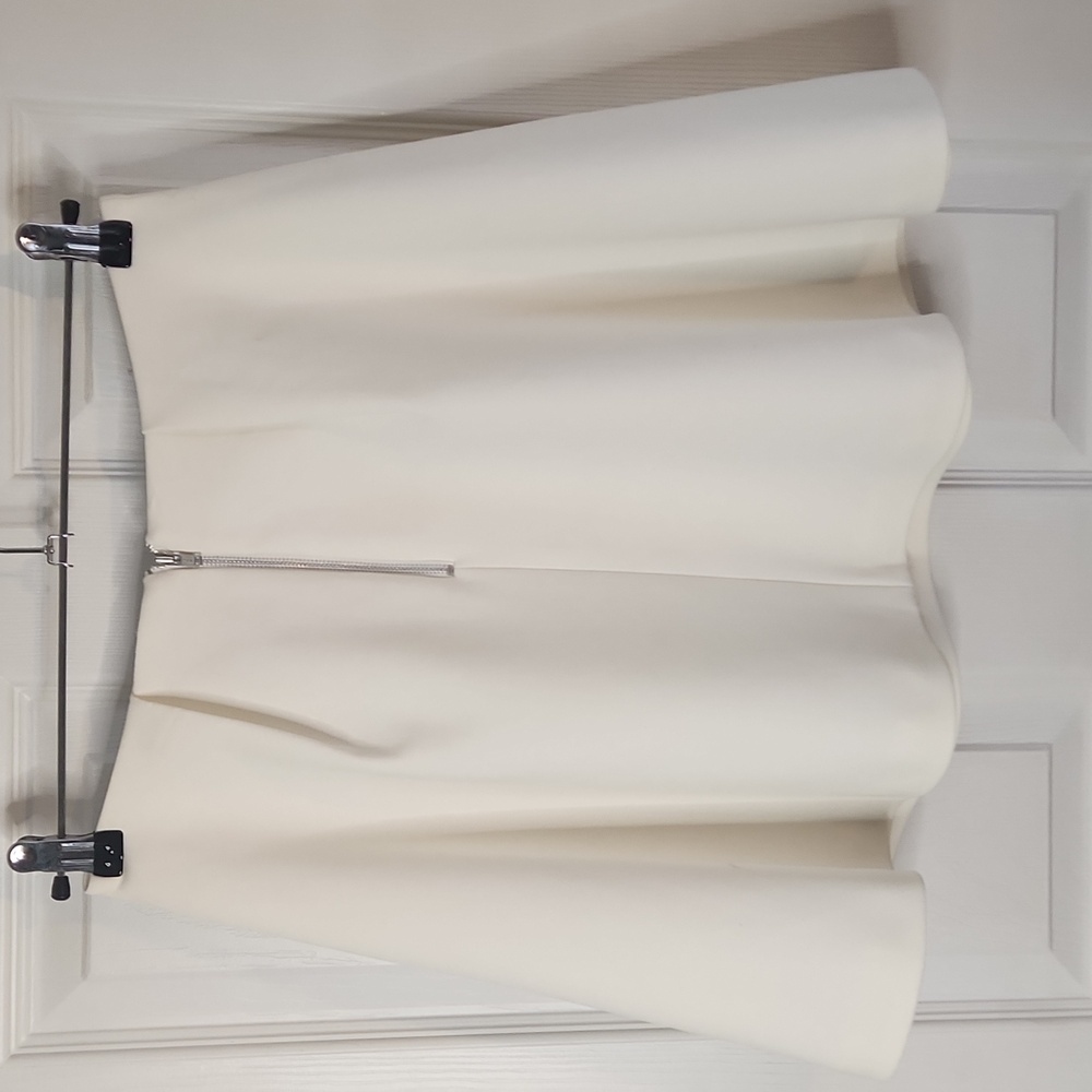 Likely White Hester Mini Flared A Line Circle Skater Skirt Thick Lined Size 2 - Picture 4 of 6